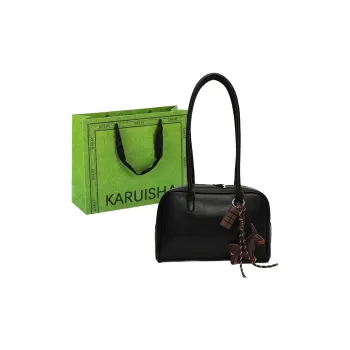 KARUISHA PU Bowling Bag Shoulder Bag Women's Multicolor