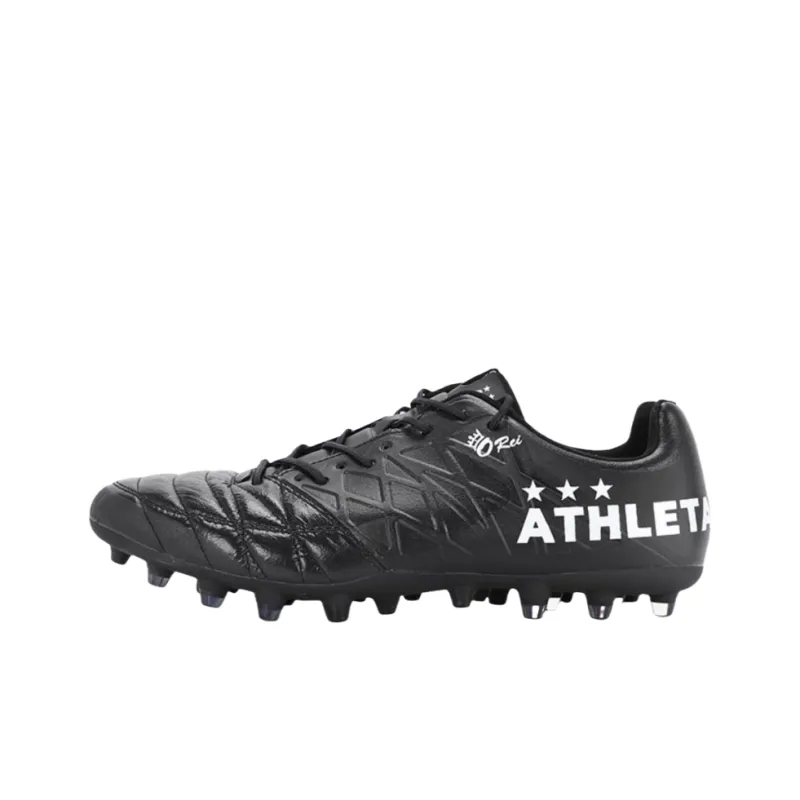 ATHLETA MG Rubber Short Studs Artificial Ground Anti Slip Wear Resistant Soccer Shoes Men's Black-0