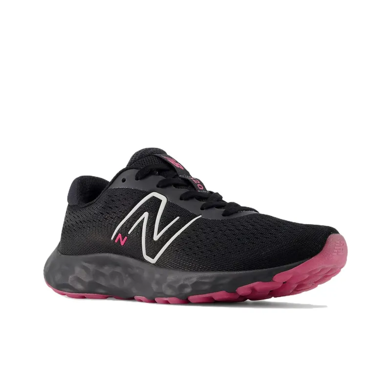 New Balance NB 520 V8 Anti Slip Wear Resistant Low Top Casual Running Shoes Women's Black Pink-2
