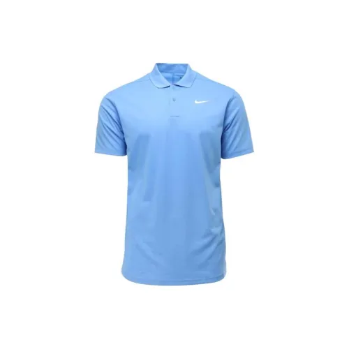 Nike Polo Shirts Men Sky Blue