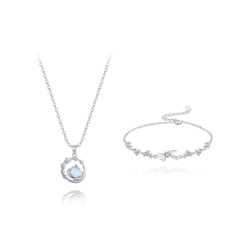 BLANK IN BLANK Sterling Silver Necklaces Women's Bestie Girlfriend Couple Birthday Gift Girl-3
