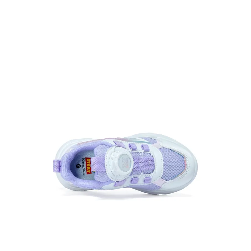 Disney Anti-Slip And Wear-Resistant Lightweight Cushioning Low-Top Kids' Running Shoes Light Purple Kids'-4