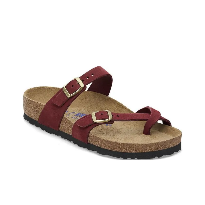 Birkenstock Mayari Series EVA Slip-Resistant Slide Slippers Women's Red Narrow Fit-2