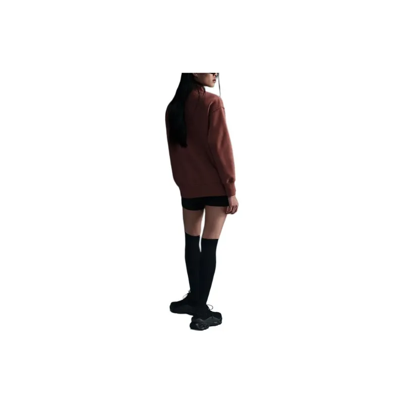 Nike Sportswear Phoenix Fleece Jacket Women's Red Brown-3