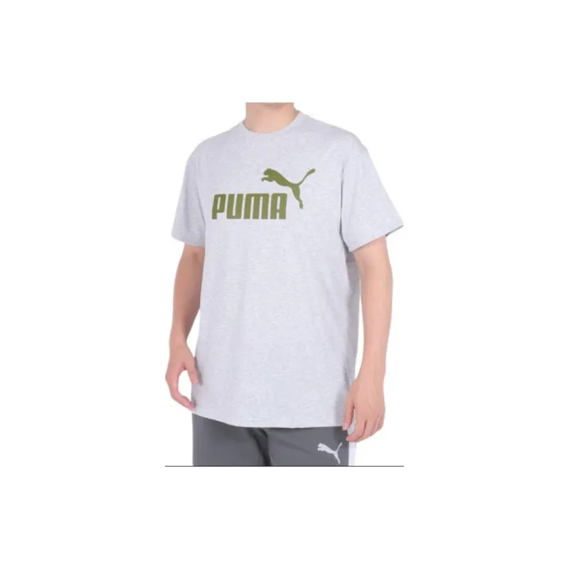 PUMA ESS+ MX NO1 T Shirt Men's Gray-2