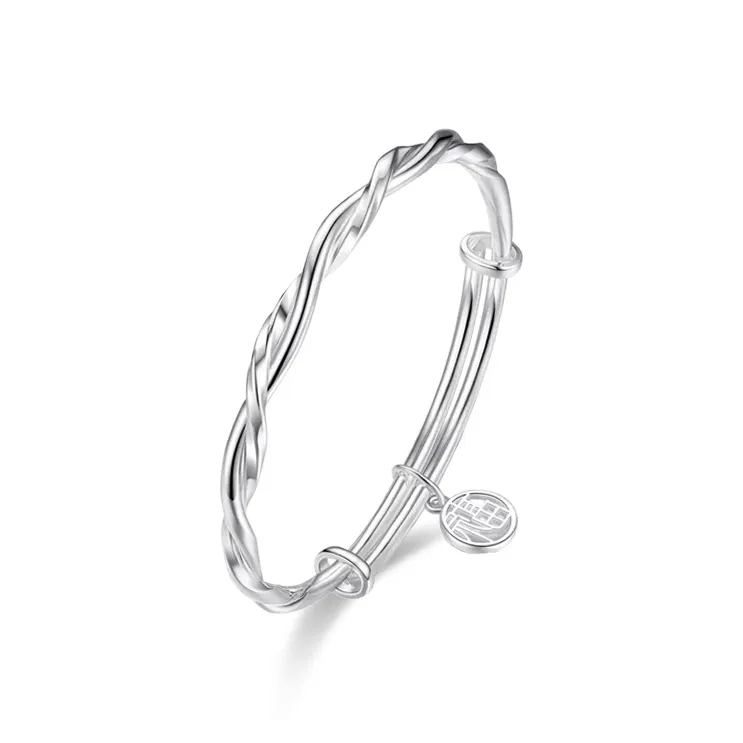 WANLIACC Alloy Mobius Loop Bangle Women's-3