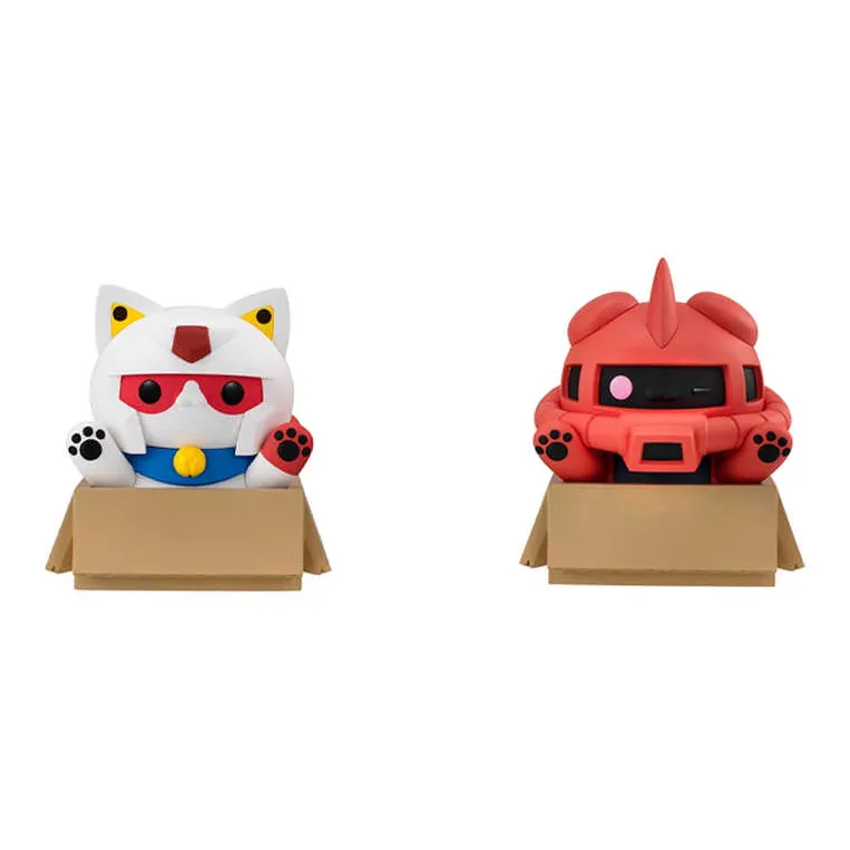 MegaHouse MEGA CAT PROJECT Mobile Suit Gundam Big Cat Char's Zaku Chibi Figures-3