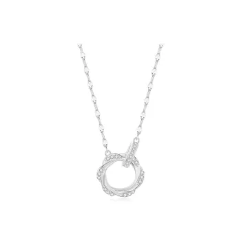 YUOFFICIAL S999 Fine Silver Adjustable Elegance Minimalist Style Versatile Niche Advanced Design Necklaces Women's