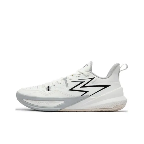 361° BIG3 Team2.0 Abrasion Resistant Slip Resistant Low Top Basketball Shoes Men's White Gray Black