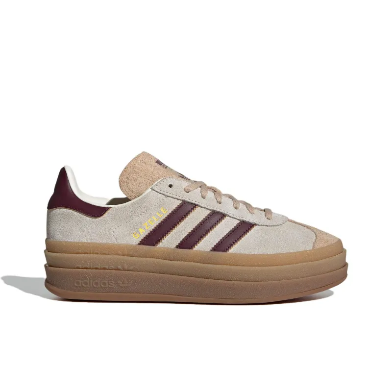 Adidas Gazelle Bold Cream White Maroon Women's-1