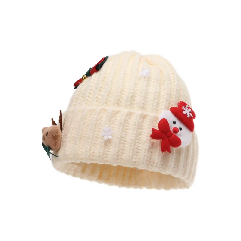 FREE RABBITⅡ Winter Thickened Cute Snowman Head Cover Warm Cold Resistant Cold Cap Unisex-1