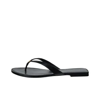 TORY BURCH Capri Logo plaque Flip flops