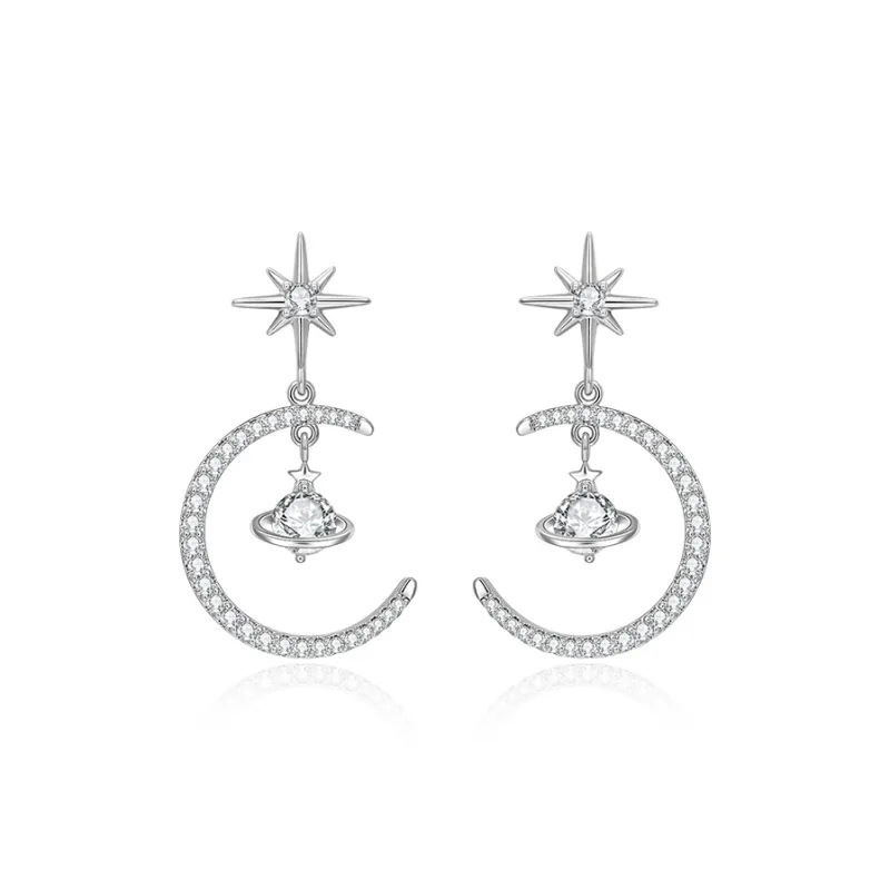 JAY S925 Silver Stud Earrings Women's-0