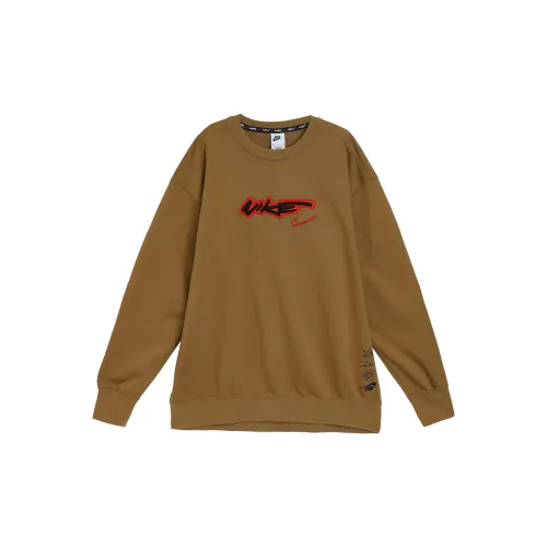 Nike X Futura Paris Olympics Series Sweatshirts Unisex Brown