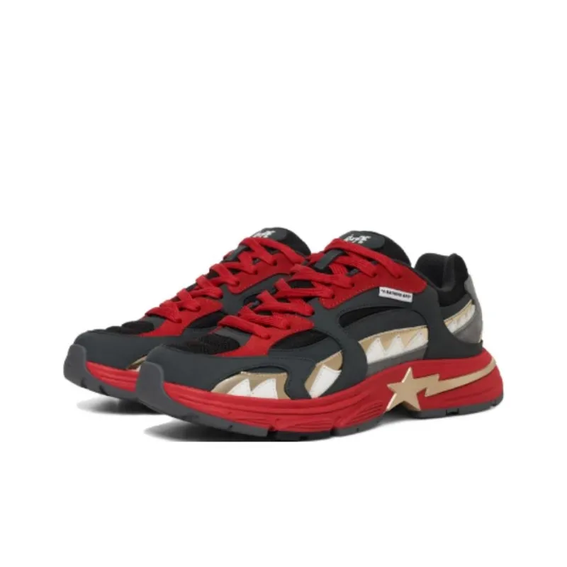 A BATHING APE Low Top Casual Shoes Men's Black-2