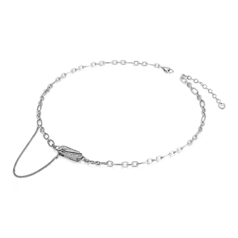 Ah Bo Ci De 925 Sterling Silver Necklaces Unisex-1