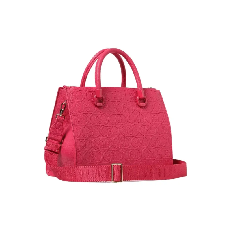 LIU·JO Polyester Blend With Polyurethane Tote Bag Shopping Bag Shoulder Bag Crossbody Bag Handbag Women's Pink-1