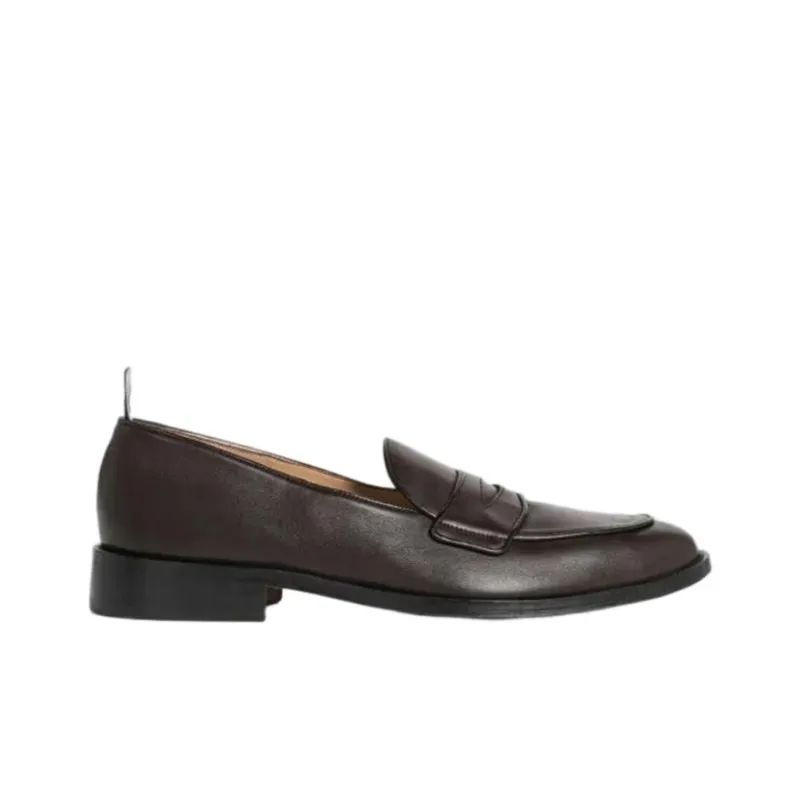 THOM BROWNE Grosgrain loop Trim Loafers-1
