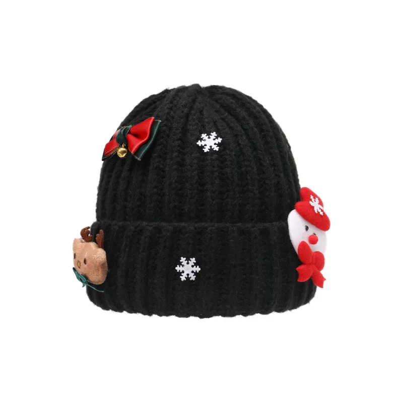 FREE RABBITⅡ Winter Thickened Cute Snowman Head Cover Warm Cold Resistant Cold Cap Unisex-4