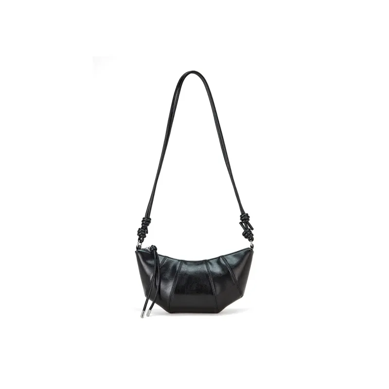 BOSTANTEN Cow Leather Crossbody Bag, Shoulder Bag Regular Women's Black/Coffee-7