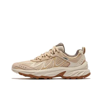 Erke Cushioned Slip Resistant Support Low Top Casual Shoes Men's Oat Warm Linen