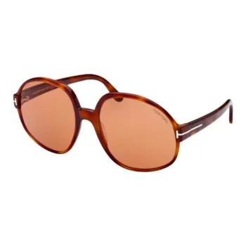TOM FORD Acetate Oval Sunglasses Women's Tortoiseshell