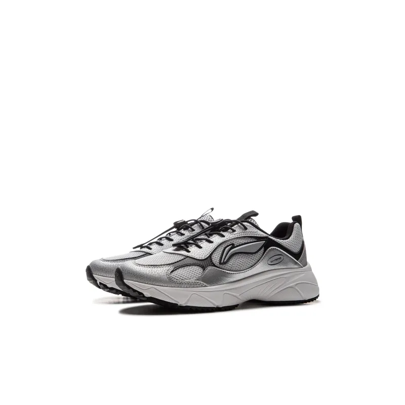 LINING YOUNG Wear Resistant Low Top Kids Lifestyle Shoes Silver Kids'-2