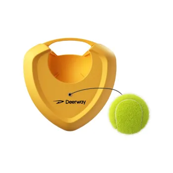 DEERWAY Tennis Training Equipment Built in Iron Sand Weight Single Punch Unisex 20*20cm Yellow