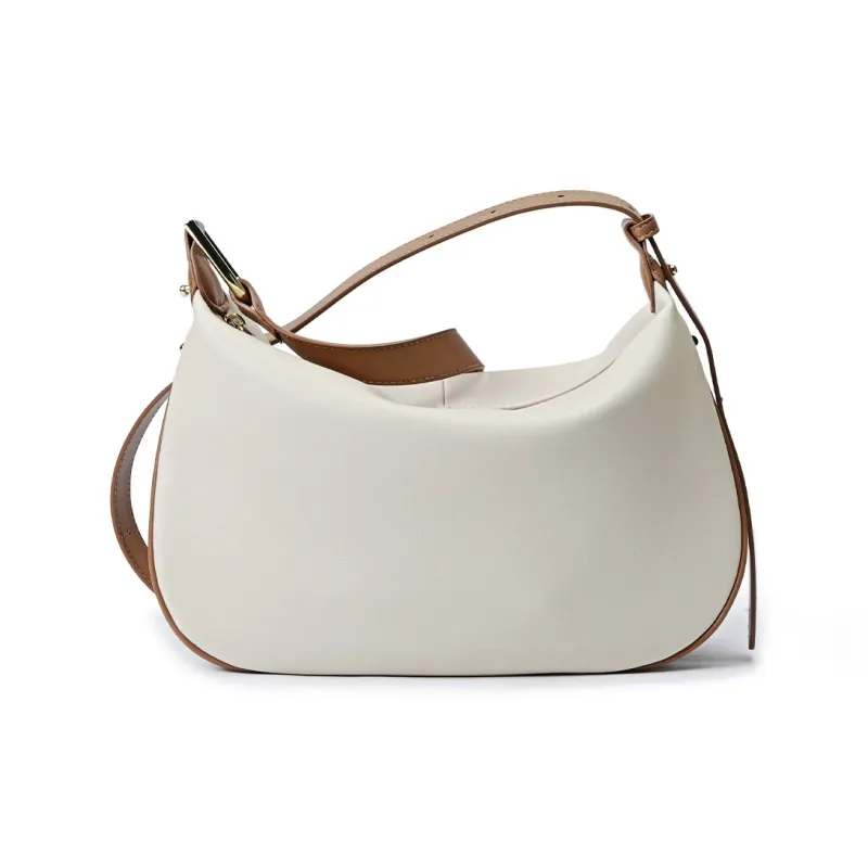 Dubaolu Synthetic Leather Crossbody Bag, Shoulder Bag Women's Caramel Brown/Classic Black/Ecru & Brown/Oat Apricot-18
