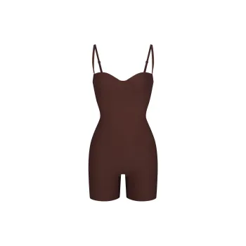 SKIMS FW24 BODY CORE SCULPT UNDERWIRE MID THIGH BODYSUIT Shapewear Women's COCOA/Cocoa