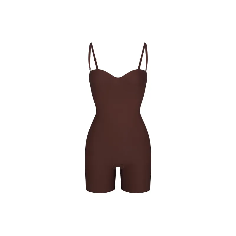 SKIMS FW24 BODY CORE SCULPT UNDERWIRE MID THIGH BODYSUIT Shapewear Women's COCOA/Cocoa-0