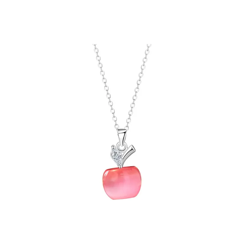 Eclater Cat's Eye Stone Necklaces Women's-0