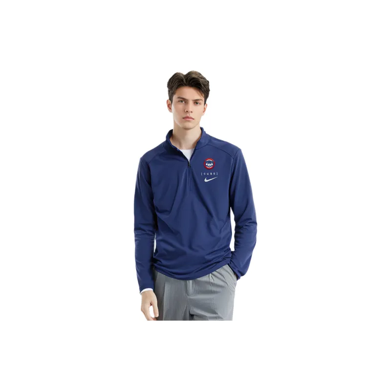 Nike Chicago Cubs Franchise Logo Pacer Jackets Coats Men's Blue-2