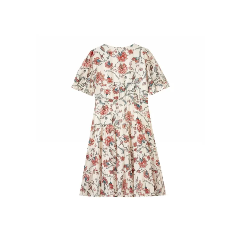SHUIYUNJIAN Short-Sleeved Dresses Women's Apricot Blossom-1