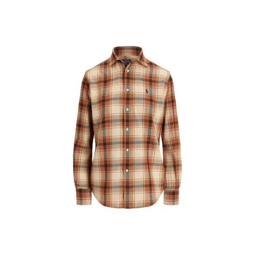Polo Ralph Lauren FW24 Shirt Women's Brown Yellow