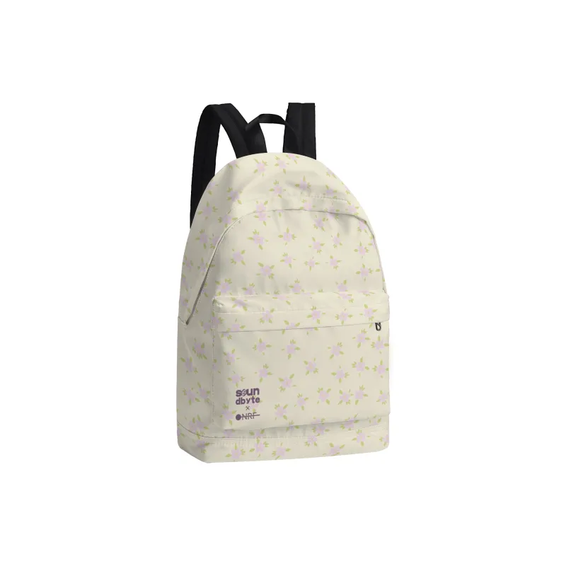 Soundbyte Polyester Students Backpack Regular Unisex Beige Yellow-1