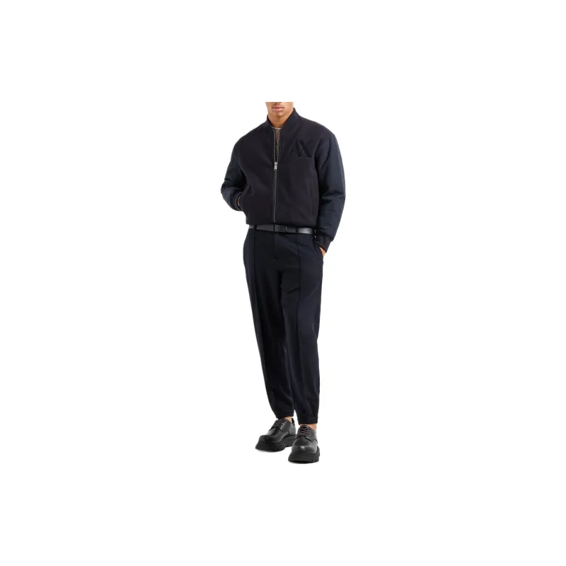 ARMANI EXCHANGE Logo embroidered Bomber Jacket-2