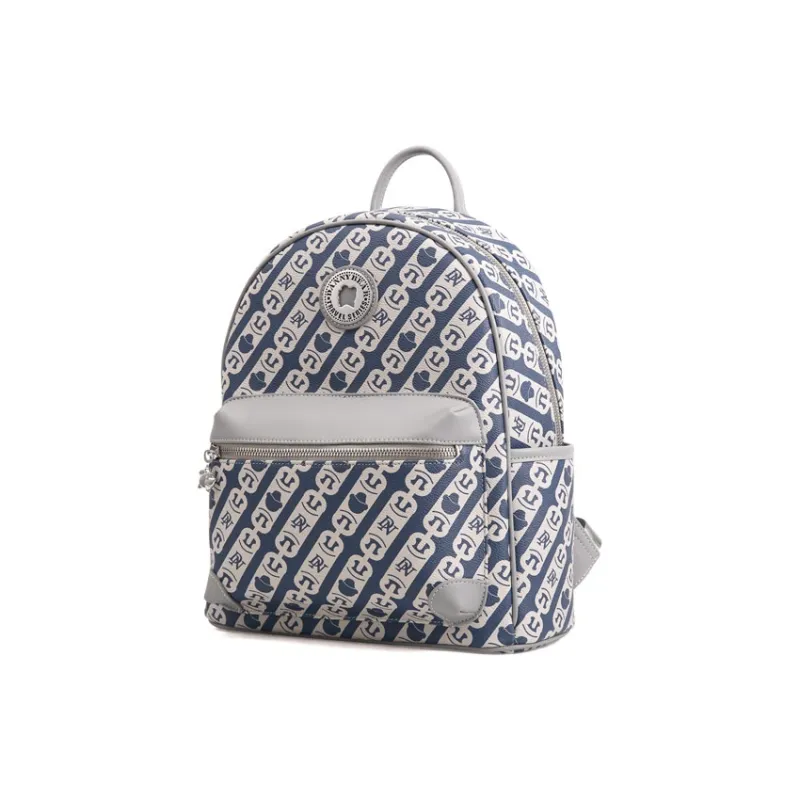 DANNYBEARJEANS Fabric Backpack Large Size Unisex Blue-1