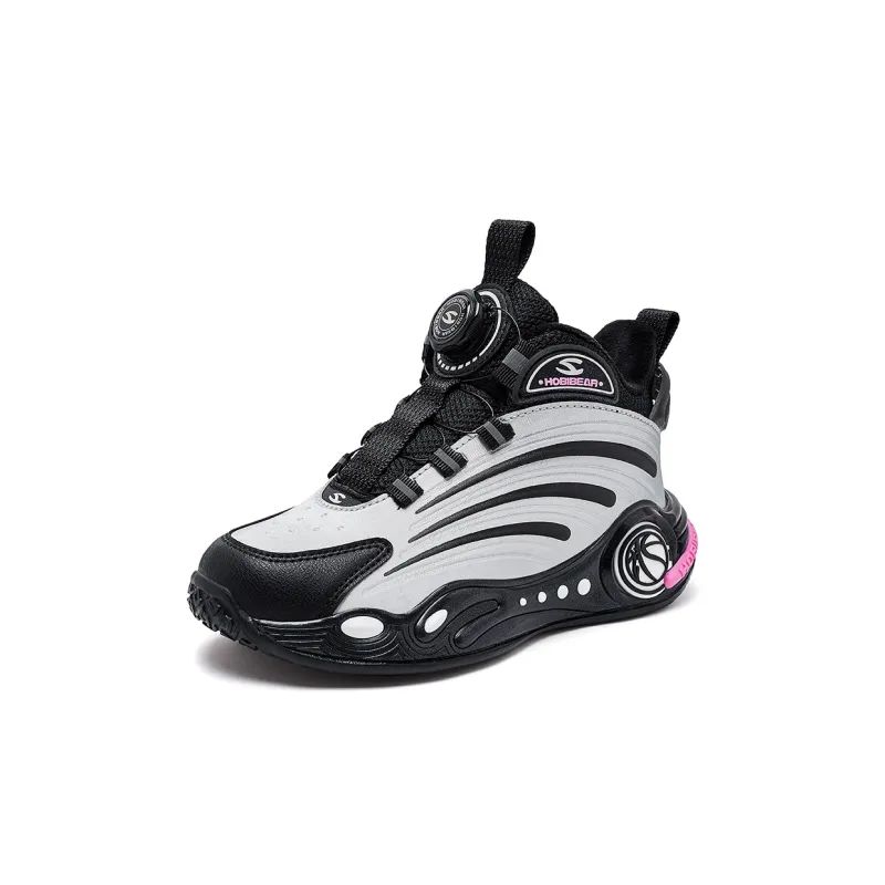 HOBIBEAR Anti Slip And Wear Resistant Warm Mid Top Children's Basketball Shoes Teenagers-5