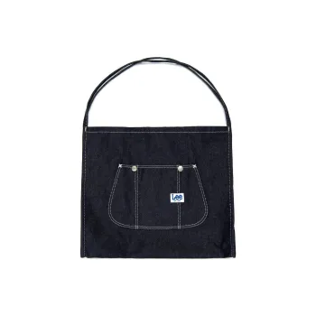 Lee Cotton One Shoulder Handbags Regular Unisex Indigo