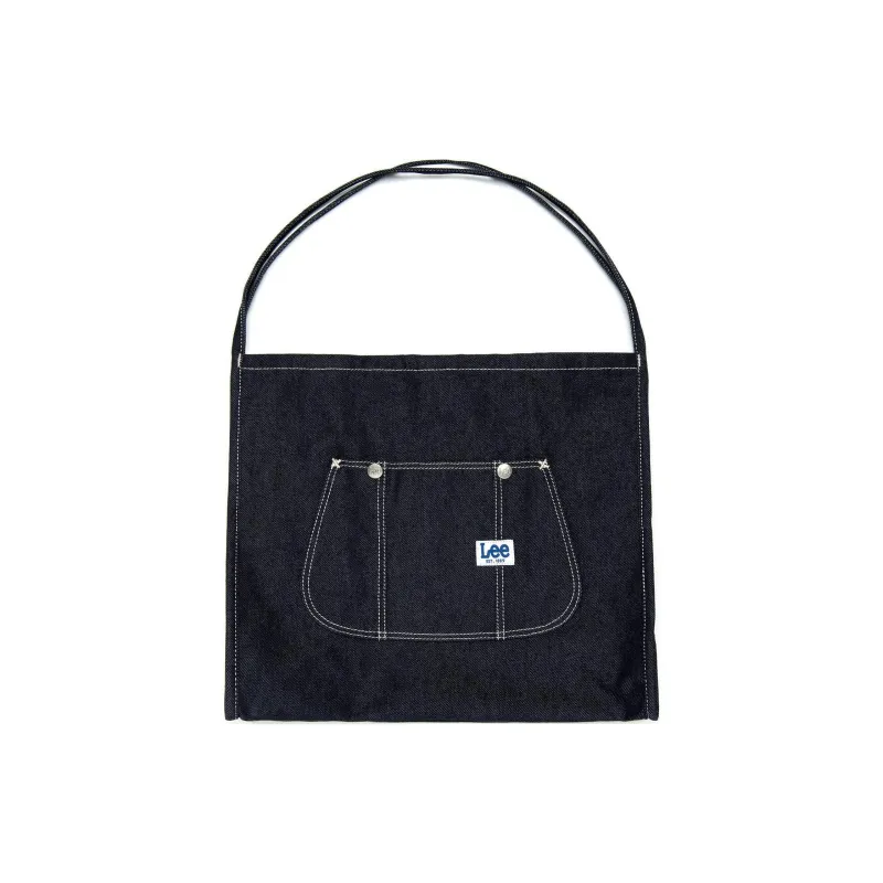Lee Cotton One Shoulder Handbags Regular Unisex Indigo-0