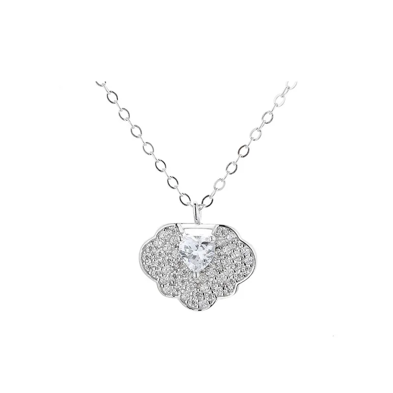 KLFOOK 999 Fine Silver Necklaces Women's-0