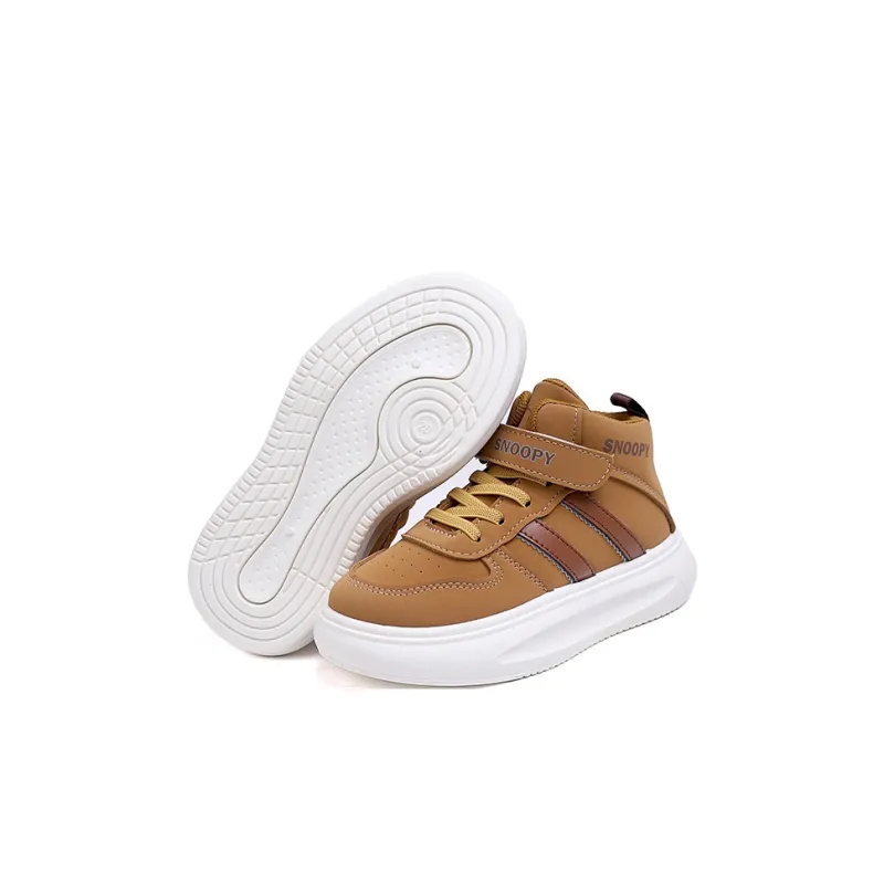 SNOOPY Cloud Wander Wear Resistant Anti Kick Mid Top Kids Lifestyle Shoes Kids'-11
