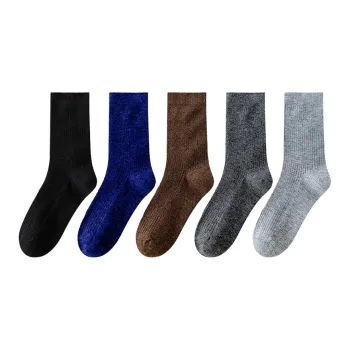 MIIOW Mid Calf Socks Men's 5 Pack