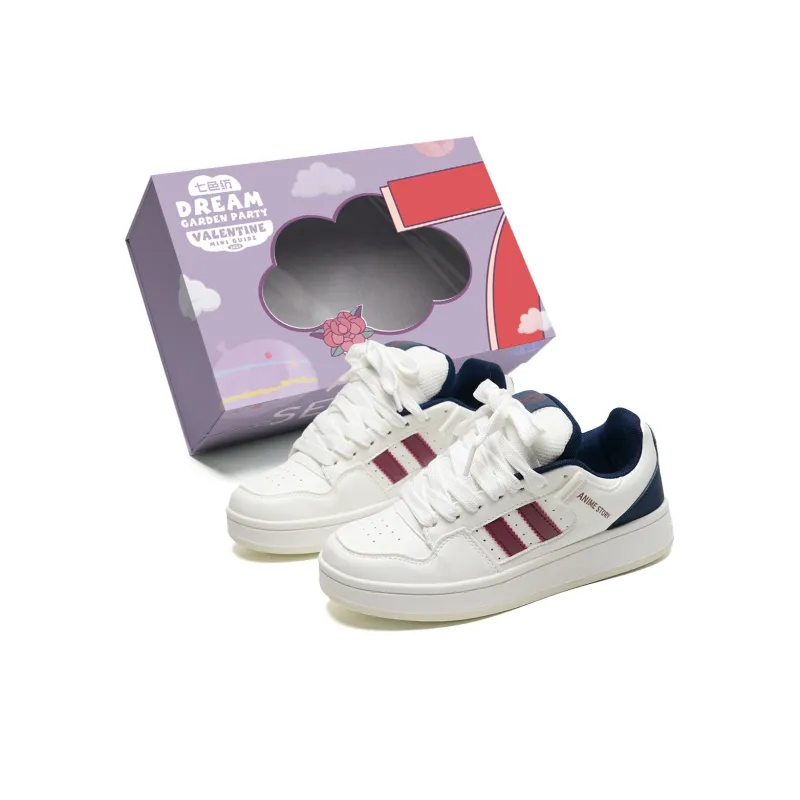 7 SEVFUN Low Top Skateboard Shoes Unisex Blue White-27