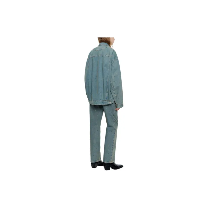 Bimba Y Lola Rhinestone embellished Denim Jacket-2