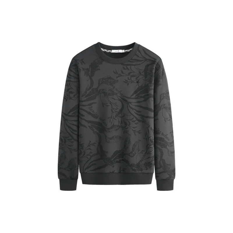 Dance With Wolves Sweatshirt Men's Dark Gray-0
