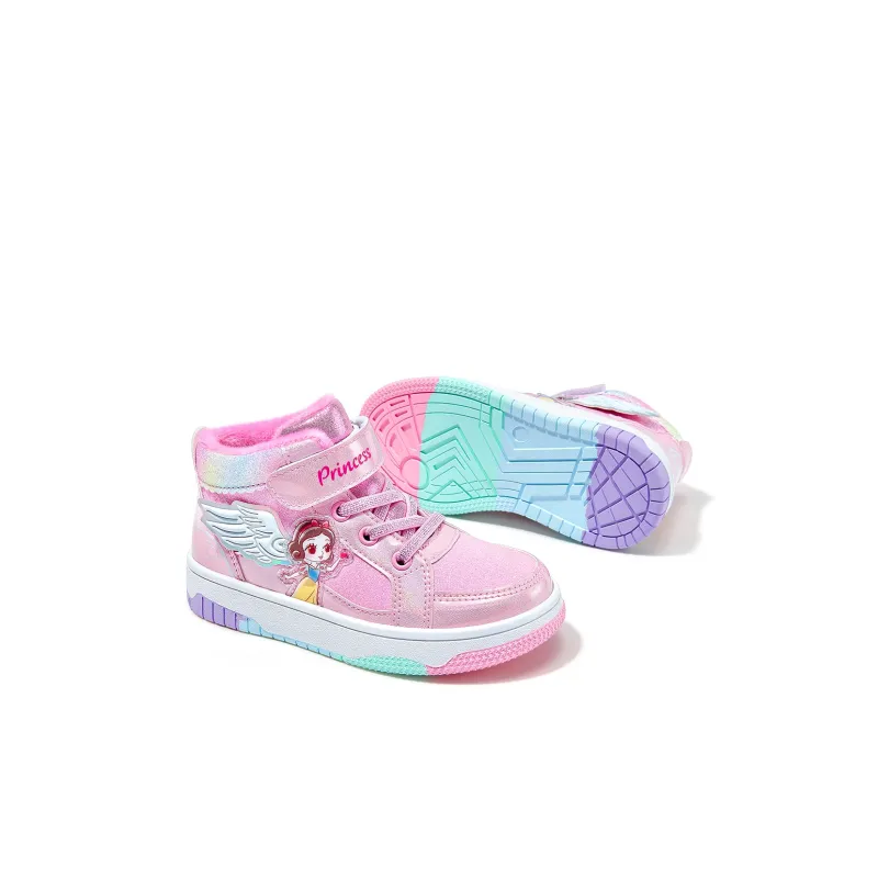 Disney Princess Cushioned Wear Resistant Breathable High Top Kids Lifestyle Shoes Children Aged 3 7 Years Old-6