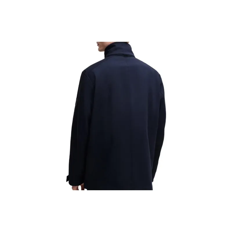 HUGO BOSS Logo Patch Funnel Neck Jacket-3