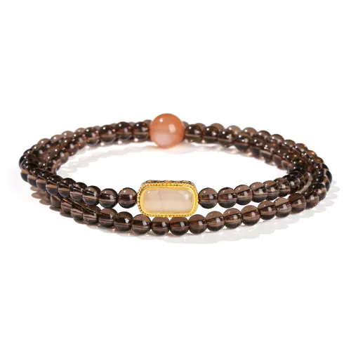 Artisan Lock Heart Jade Obsidian Bracelets Unisex
